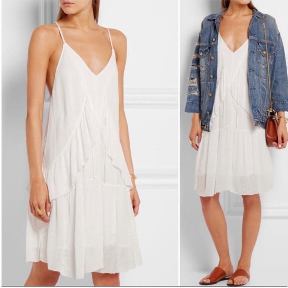 IRO Maoline Ruffled Crepe Dress Size 38